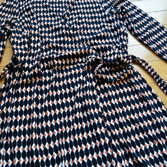 Hobbs Jersey Wrap Dress Size US 12 - Picture 6 of 14